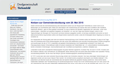 Desktop Screenshot of dorfgemeinschaft-tuerkenfeld.de