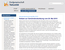 Tablet Screenshot of dorfgemeinschaft-tuerkenfeld.de